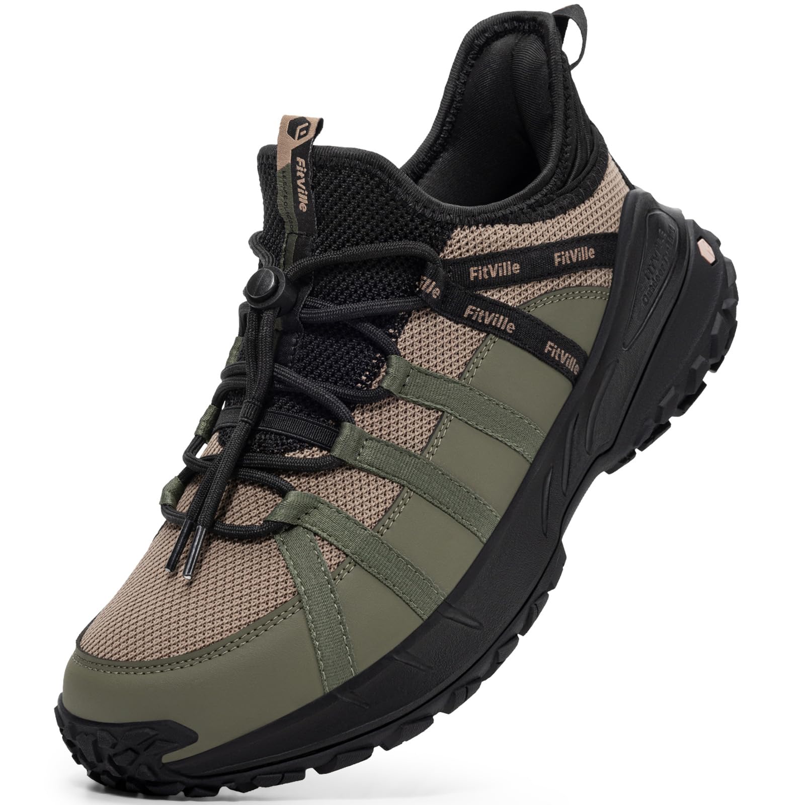 Sneaker Box - FitVille Wide Width Men'S Slip-On Hiking