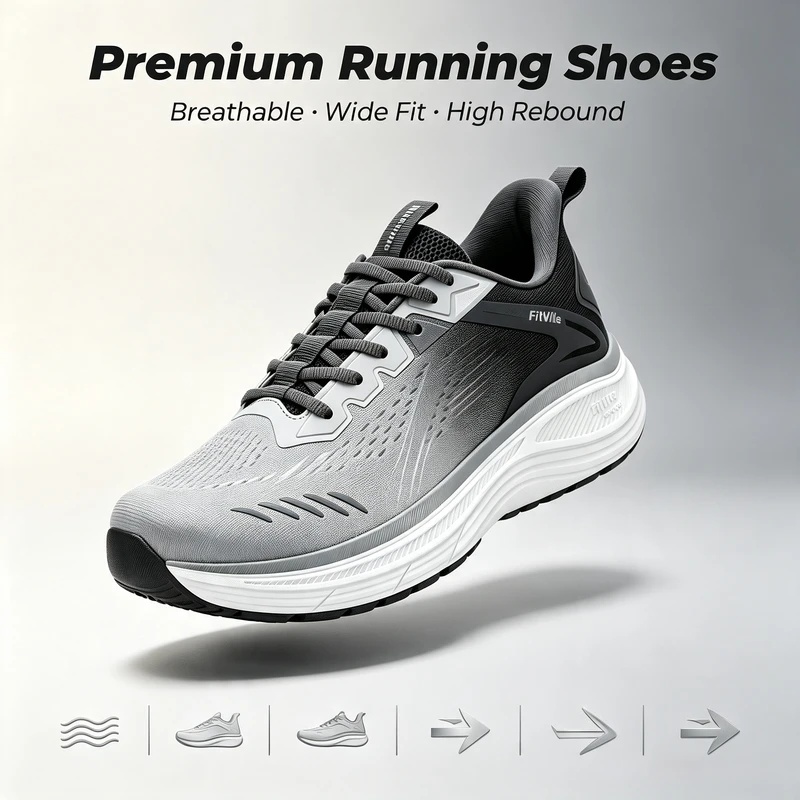 Fitville Men's Sports Sneakers - đánh giá và giá Sneaker Box