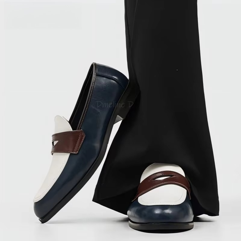 Two Tone Color Block Loafers S - đánh giá và giá Leather Shoe Polish