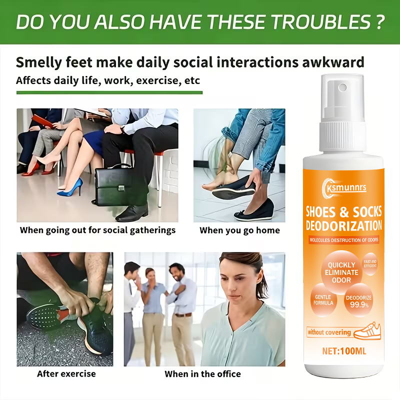 Foot Odor Spray, Deodorizing C - đánh giá và giá Sneaker Care Spray
