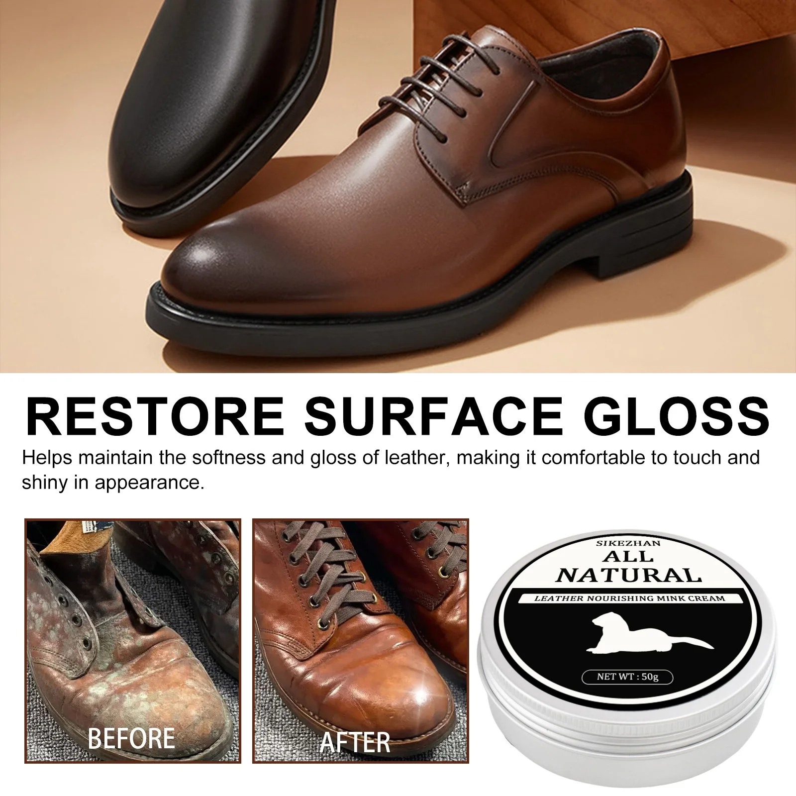 SIKEZHAN Leather Sofa Cleaner  - đánh giá và giá Leather Shoe Polish